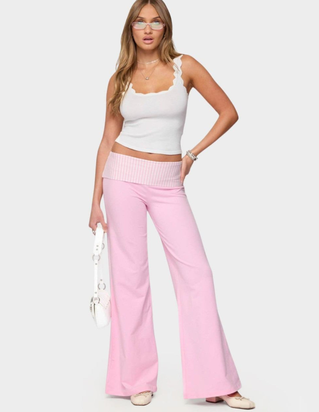 Rosewave Foldover Flare Pants