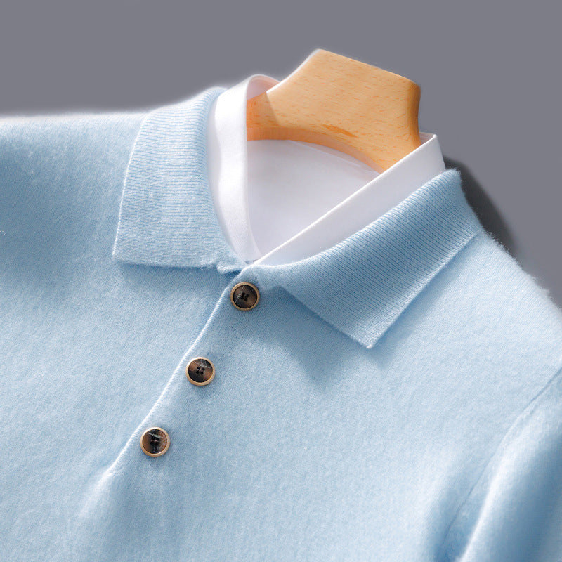 Raiden Cashmere Polo Sweater