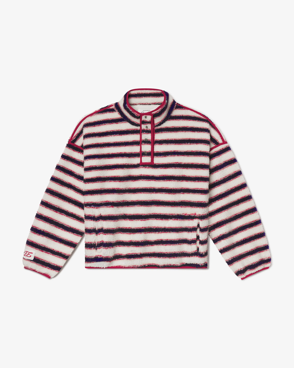 CozyStripe Fleece Pullover
