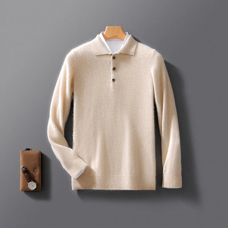 Raiden Cashmere Polo Sweater