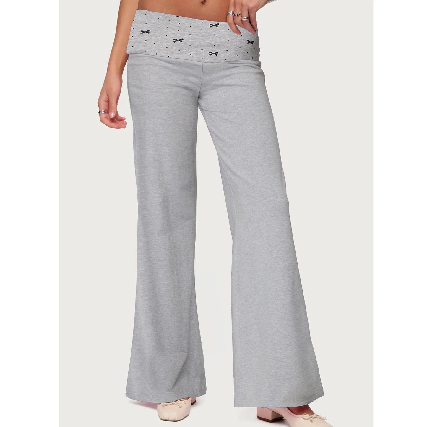 Rosewave Foldover Flare Pants
