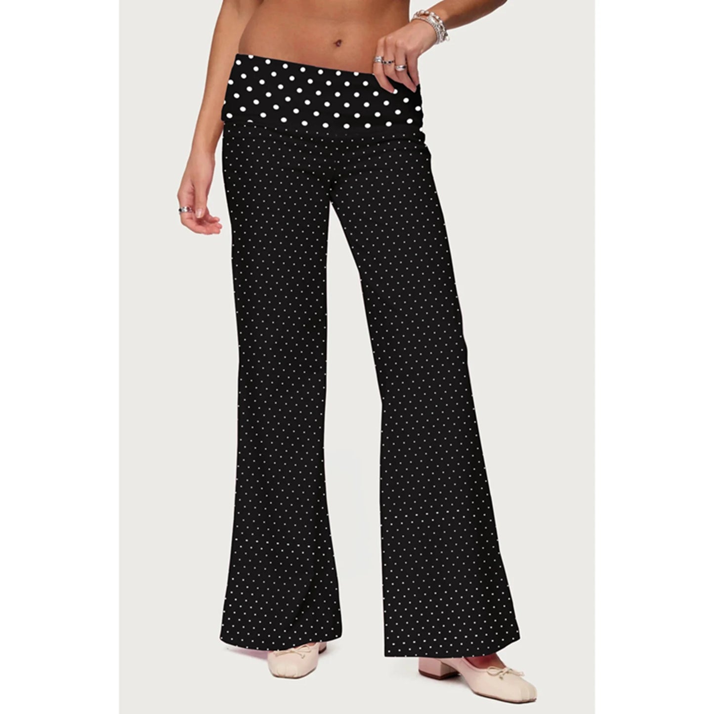 Rosewave Foldover Flare Pants