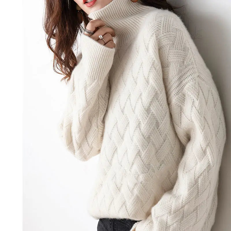 ISABELLA SOFIA TEXTURED TURTLENECK