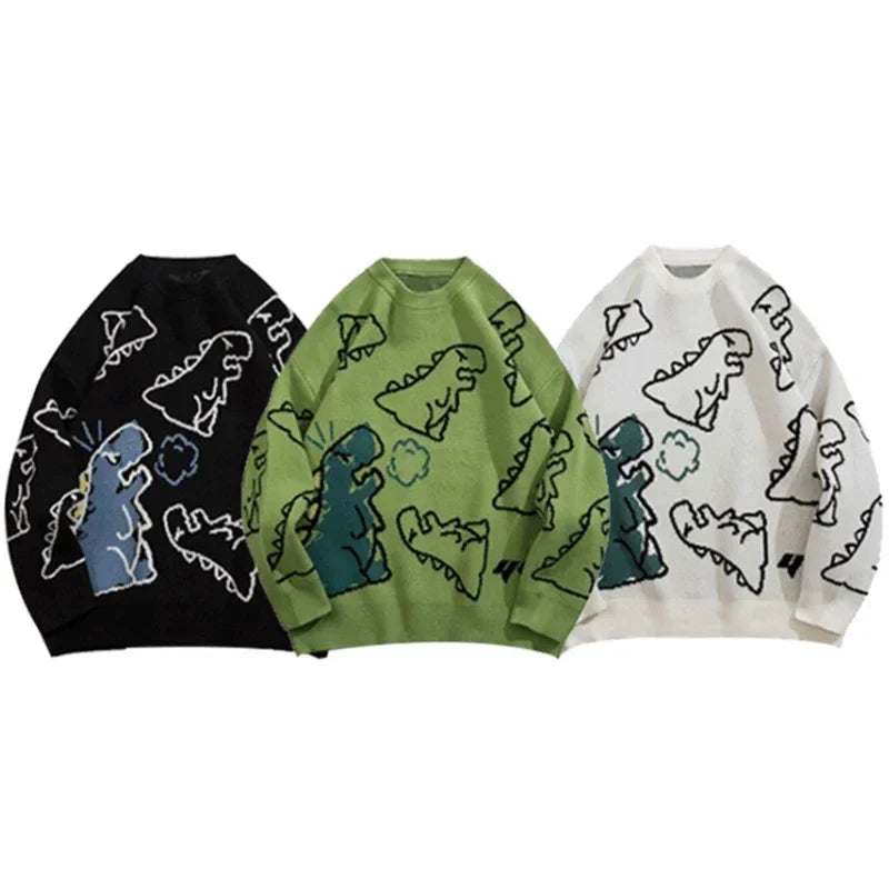 Dino Sketch Knit Sweater