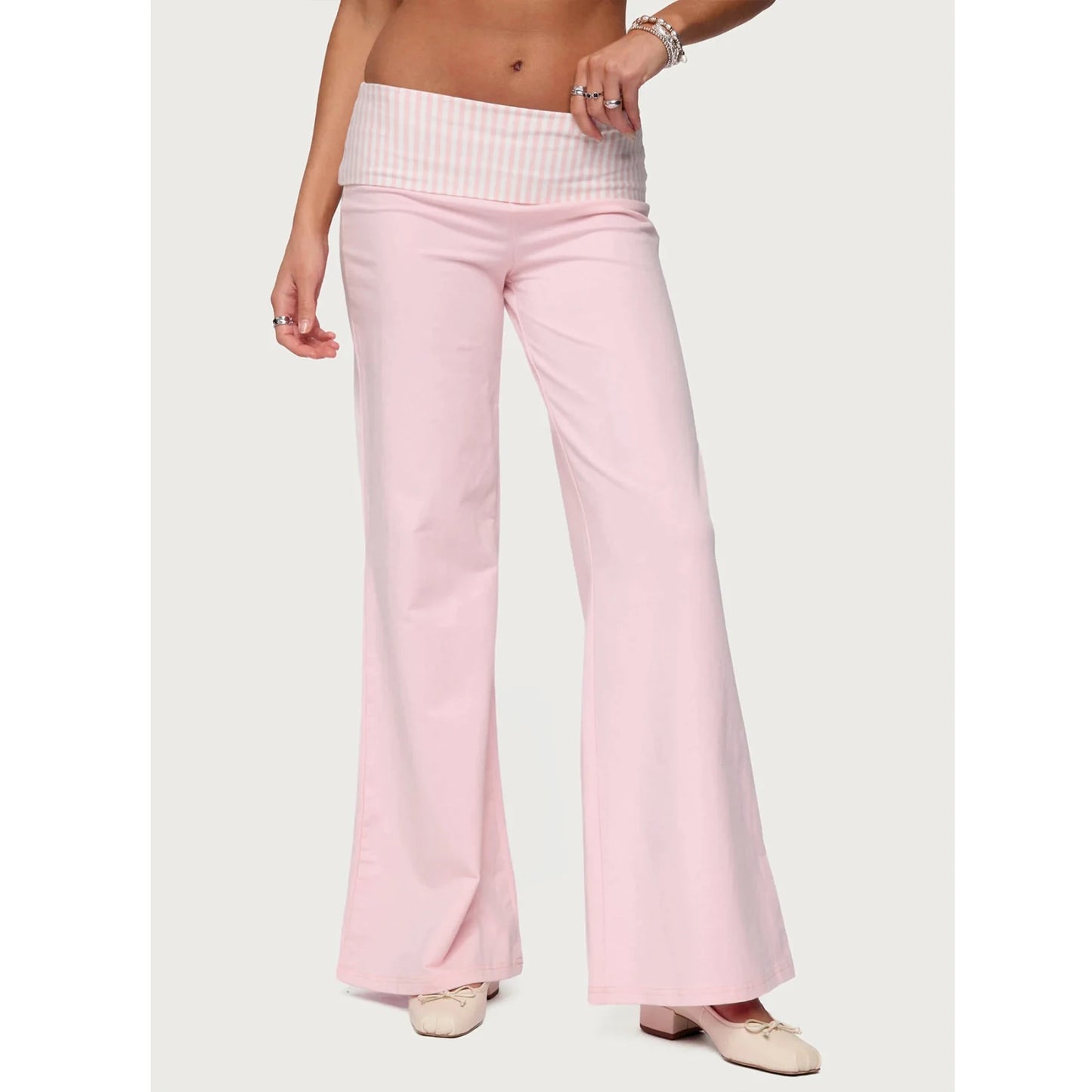 Rosewave Foldover Flare Pants