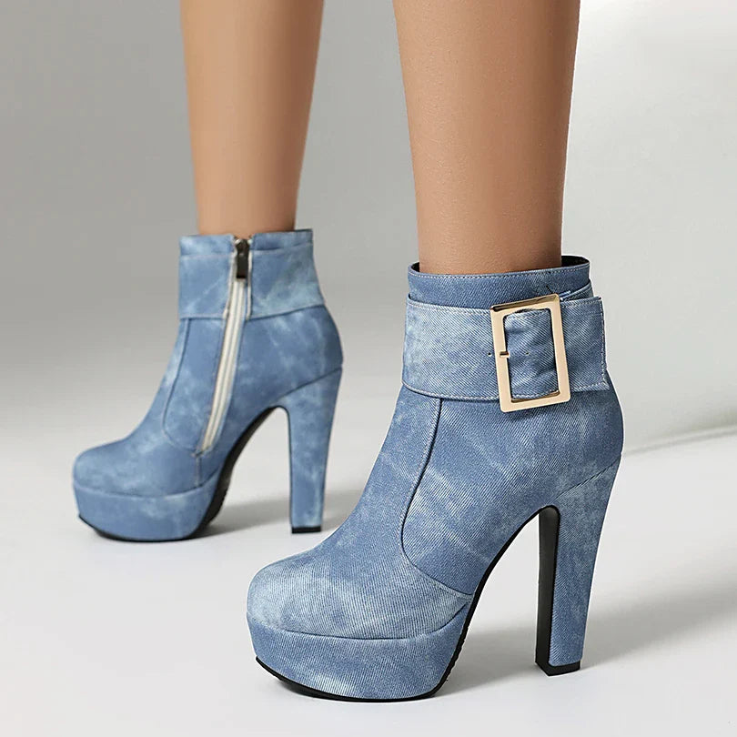 DANA AVERY DENIM BOOTS