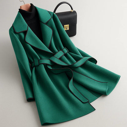 Elenora Piped Trench Coat