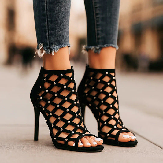JADA LAMORE STUDDED HEELS
