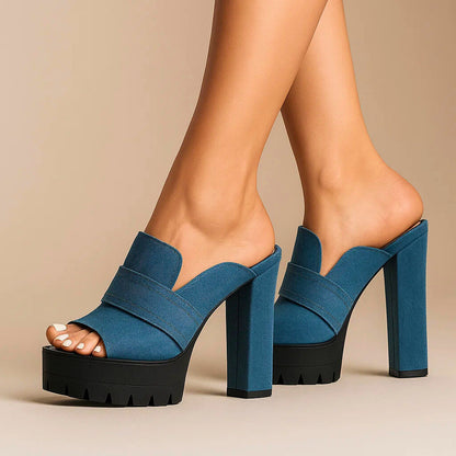 DELILAH DENIM HEELS