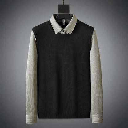 Edgar Wool Two-Tone Shirt