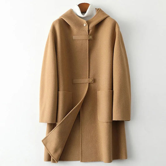 Valen Hooded Wool Coat