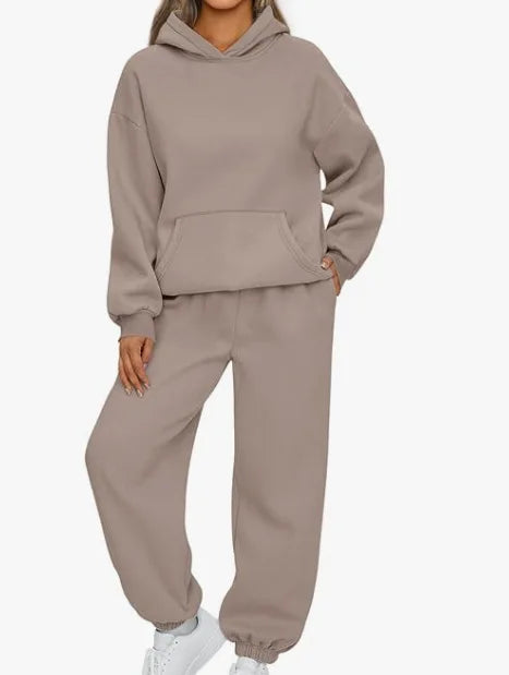 Oversized Vintage Hoodie Set