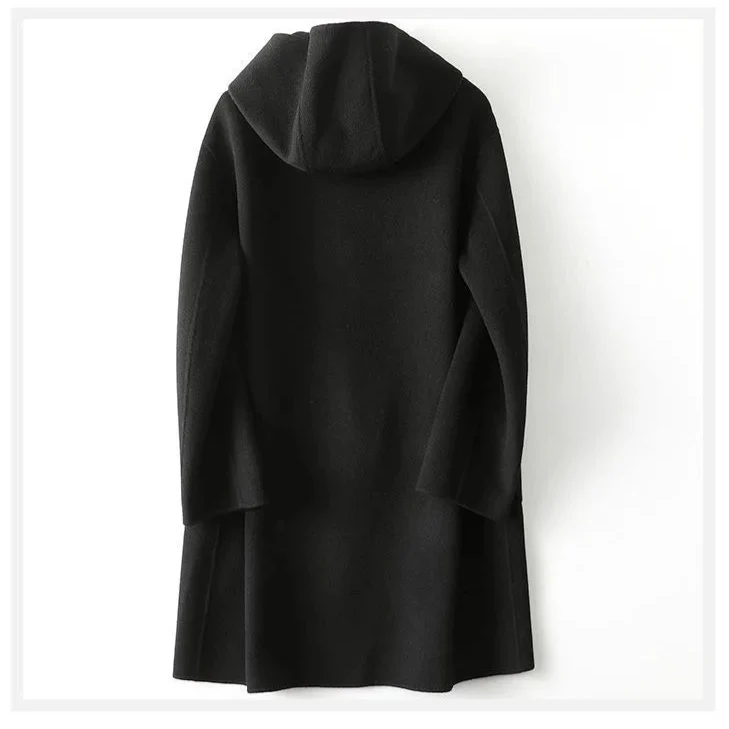 Valen Hooded Wool Coat