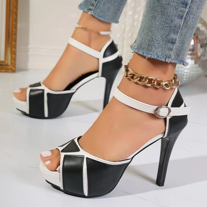 Elora Contrast Heels