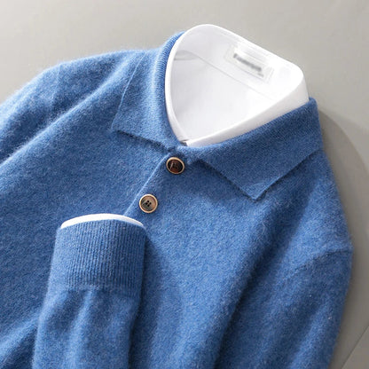Raiden Cashmere Polo Sweater