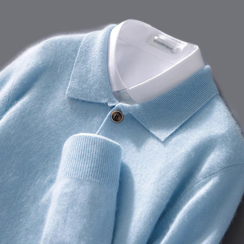Raiden Cashmere Polo Sweater