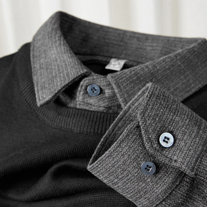 Edgar Wool Two-Tone Shirt