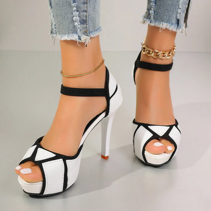 Elora Contrast Heels