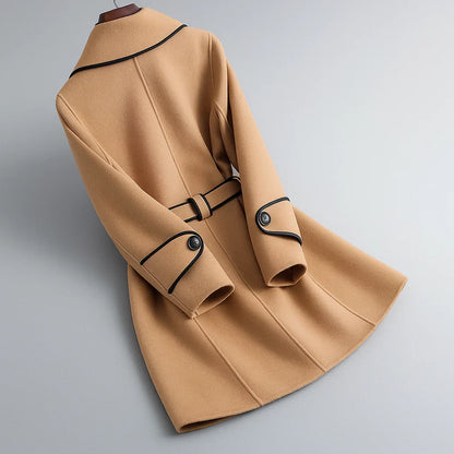 Elenora Piped Trench Coat