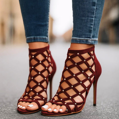JADA LAMORE STUDDED HEELS