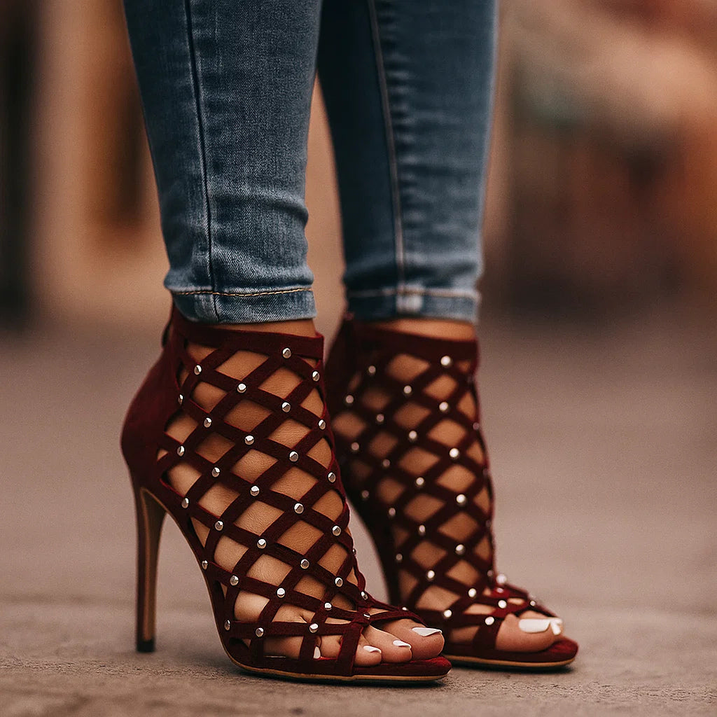 JADA LAMORE STUDDED HEELS