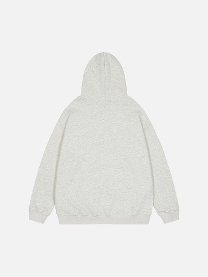 Floral Varsity Applique Hoodie