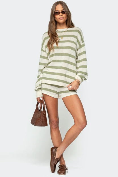 Olivia Knit Stripe Set.